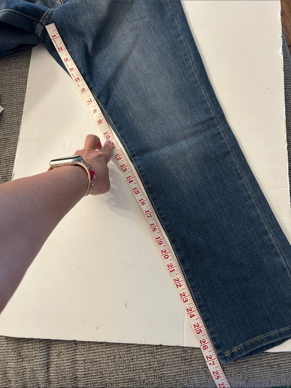 Signature gold Levi’s mod rise straight leg denim jeans W33 - Picture 8 of 14